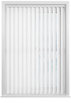 Deanna, Ice White - Vertical Blind